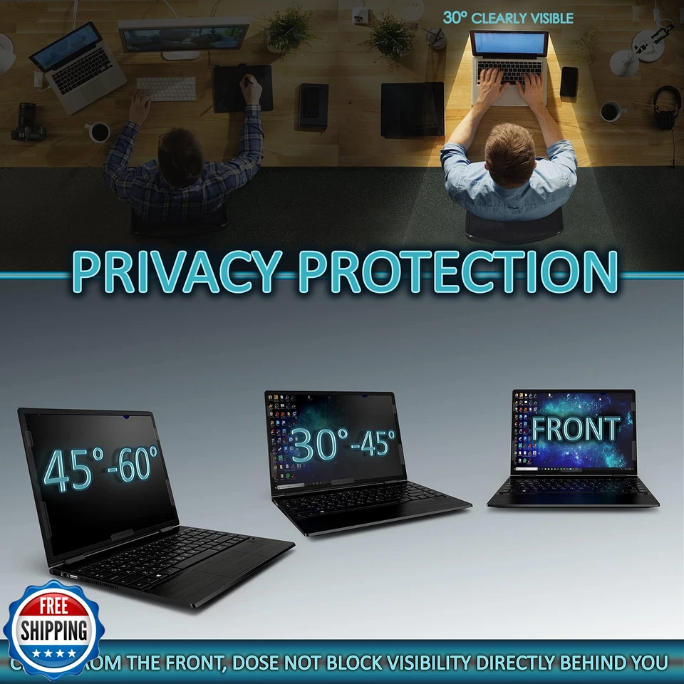 Privacy Screen Filter for 17.3 Inches Laptop, Screen Protector size is 15.1 i - Image 2 of 4