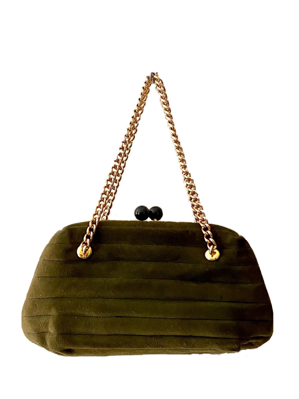 Loewe shoulder bag pochette anagram suede with metal hardware