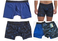 Men's Jockey 2-Pack Blue -Camo Athletic RapidCool Stretch Boxer Briefs Underwear