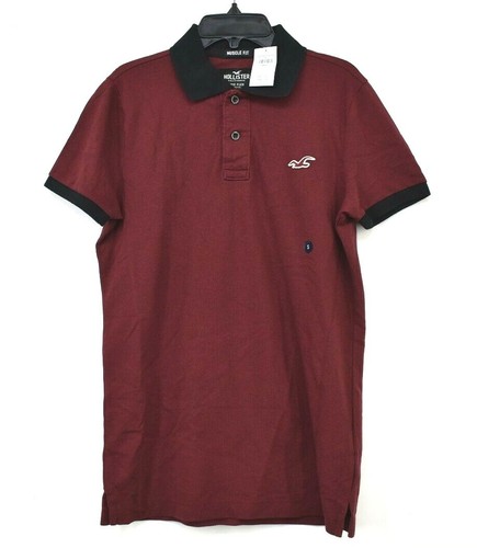 Hollister Mens Red Short Sleeve Casual 