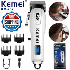 Kemei-232 Wireless Hair Trimmer Clipper Professional Electric Cutting Machine BK