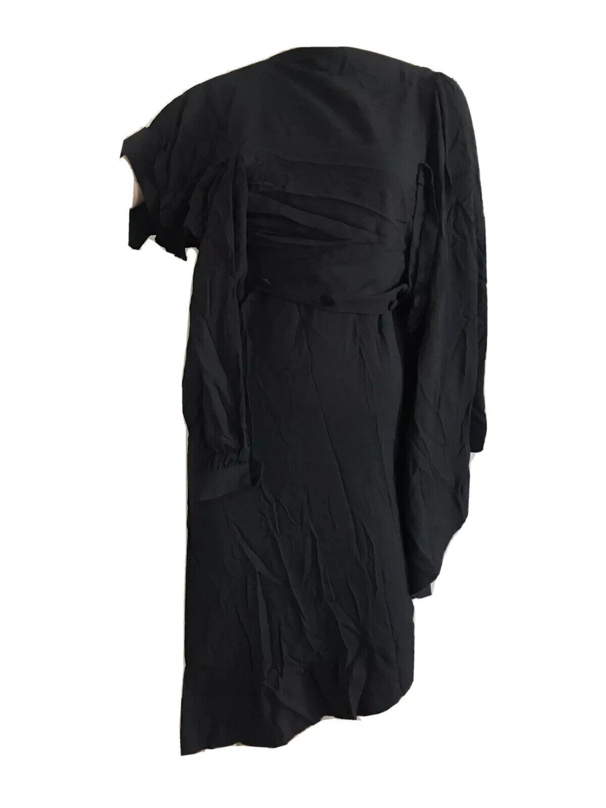 MAISON MARGIELA ABITO ORIZZONTALE MAISON MARTIN MARGIELA H&M MISTO LANA NERA UK 10 US 6 PICCOLO NUOVO CON ETICHETTE