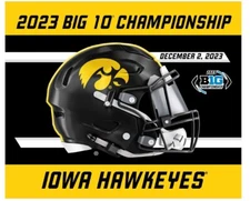 2023 Iowa Hawkeyes BIG 10 Championship Game 15x18 Rally Towel