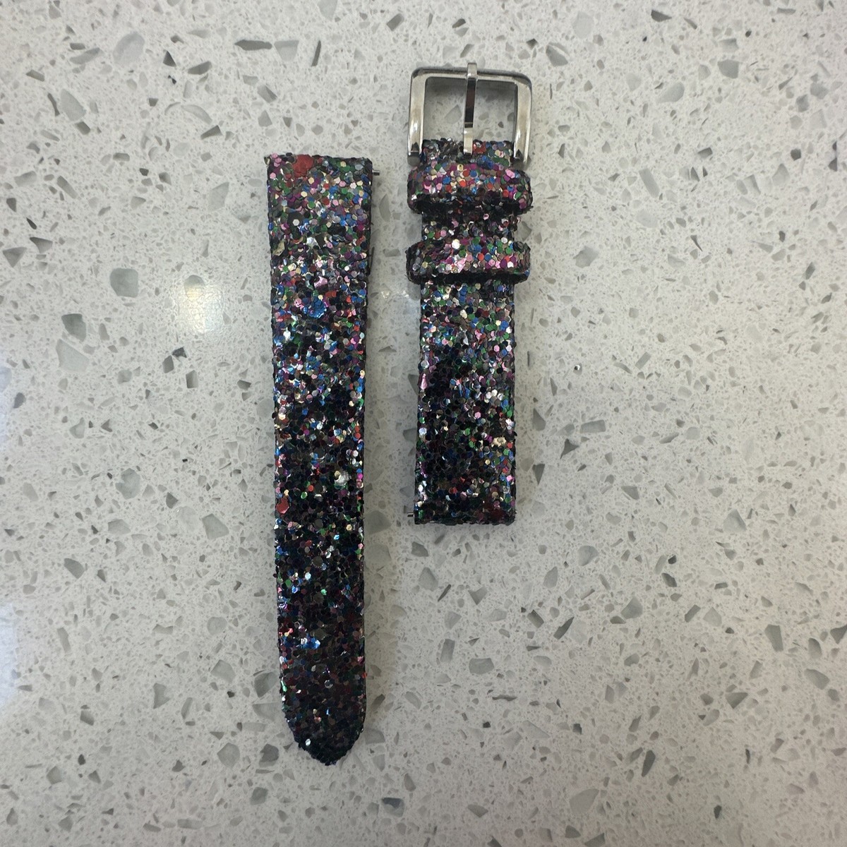 KATE SPADE Women Metro Glitter Leather Strap 34mm Watch 133650  Interchangeable