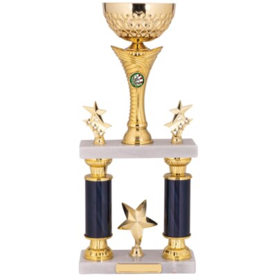 Sport-Trophäe zwei Stufen Gewinner Champion 17 Zoll Auszeichnung KOSTENLOSE individuelle Gravur A0378/74