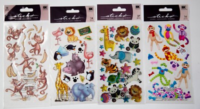 Sticko Stickers ZOO, MONKEY Theme, You Pick, some Rare!