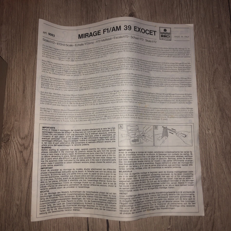 ESCI Dassault Mirage F1 1/72 (2 Kits) - Immagine 4 di 4