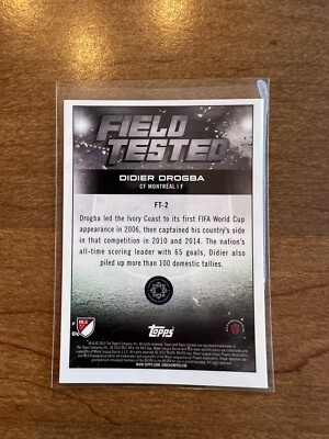 Didier Drogba 2022 Topps Chrome MLS #FT-2 Field Tested Insert CF