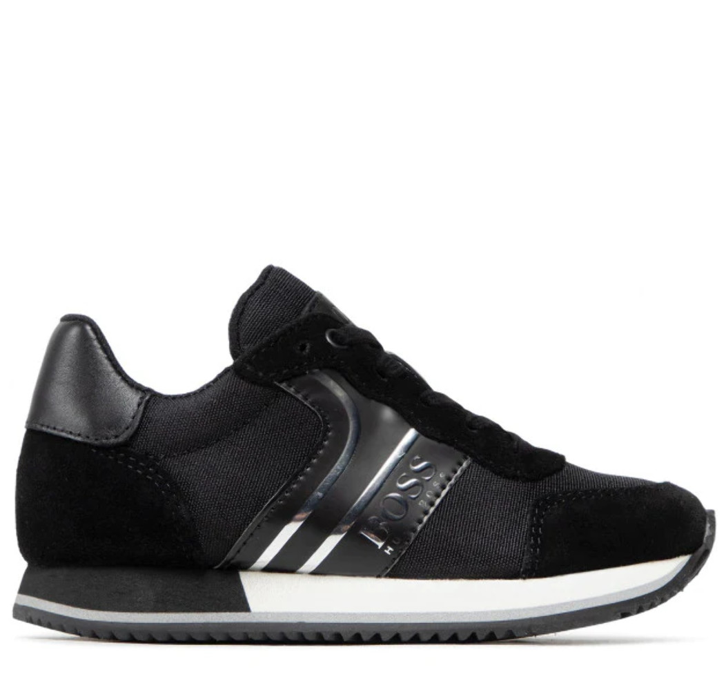 Hugo Boss Kids Low Top Sneaker Black [J29282-09B]