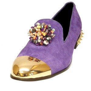 purple spike dress shoes