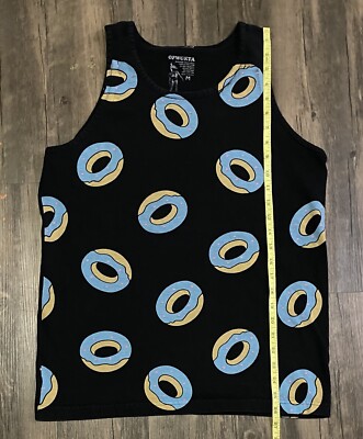 OFWGKTA ODD FUTURE BLACK ALL OVER DONUT TANKTOP SIZE MEDIUM