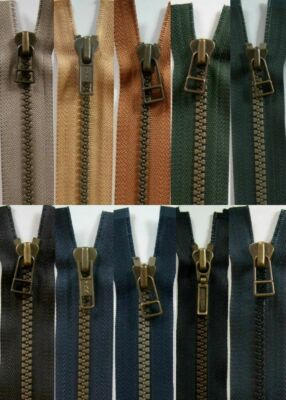 YKK or Dulon 23'' Vislon 2 Way Separating Parka Zippers Made in US Jackets, Coats