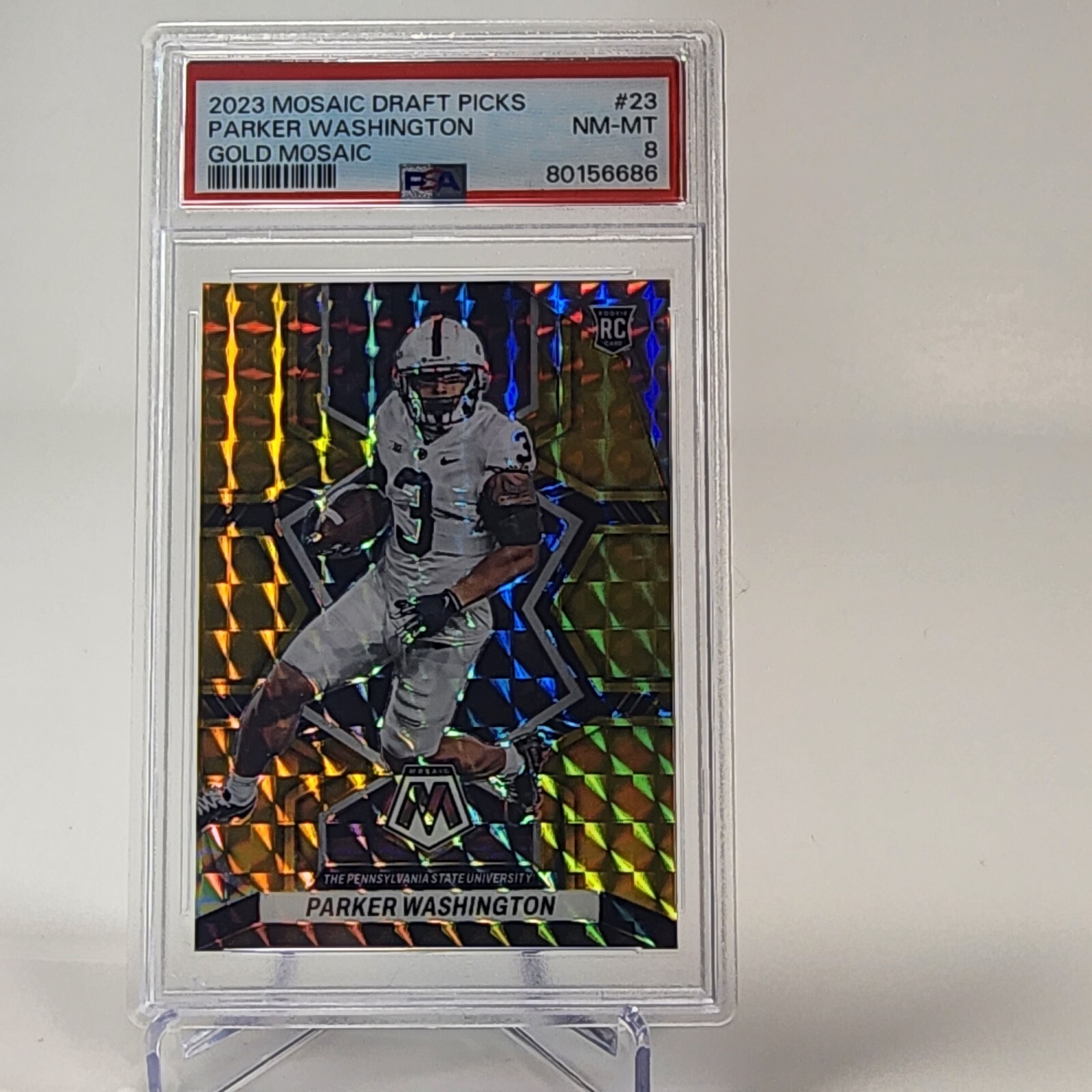 Parker Washington Panini Mosaic Draft Picks #23 Gold Mosaic