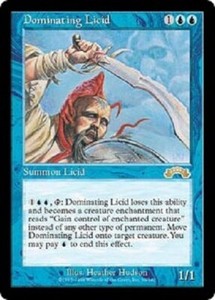 MTG magic 1x Dominating Licid (M/NM) Exodus