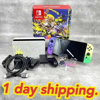 Nintendo Switch 64 GB OLED Console Splatoon 3 Edition Box Used