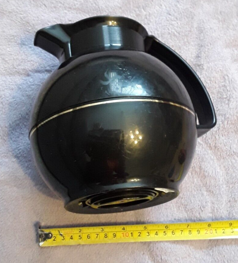 THERMOS Coffee Pot Model 360 Pitcher Carafe Black Vintage West Germany #207