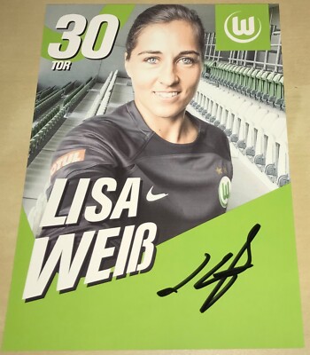Lisa Weiß Signierte Autogrammkarte Wolfsburg Frauen Damen Autogramm 2022/23 #9