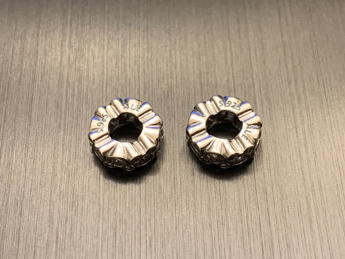 SET OF 2- Genuine Pandora Silver Disney Mickey All Around SET OF 2- Genuine Pandora Silver Disney Mickey All Around