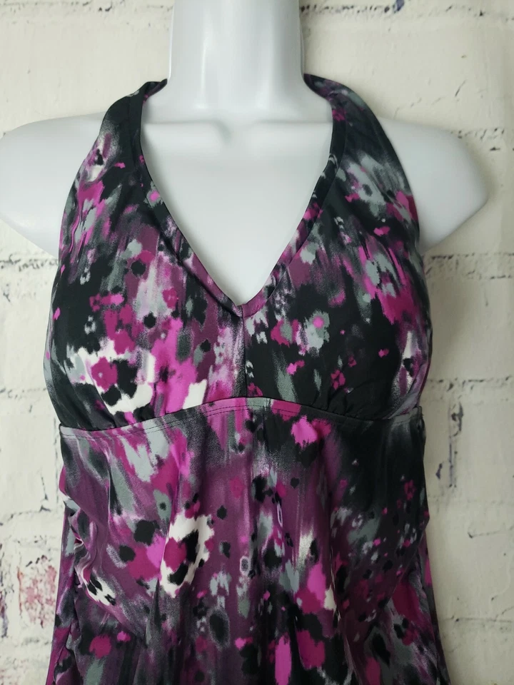 Tankini de maternidad Liz Lange solo pequeño traje de baño multicolor cuello en V halter Foto 2 de 4