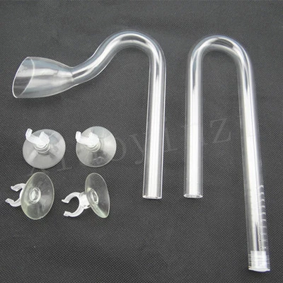Aquarium Acrylic Lily pipe Inflow Outflow For Live Plants Tube Filter 16mm/12mm