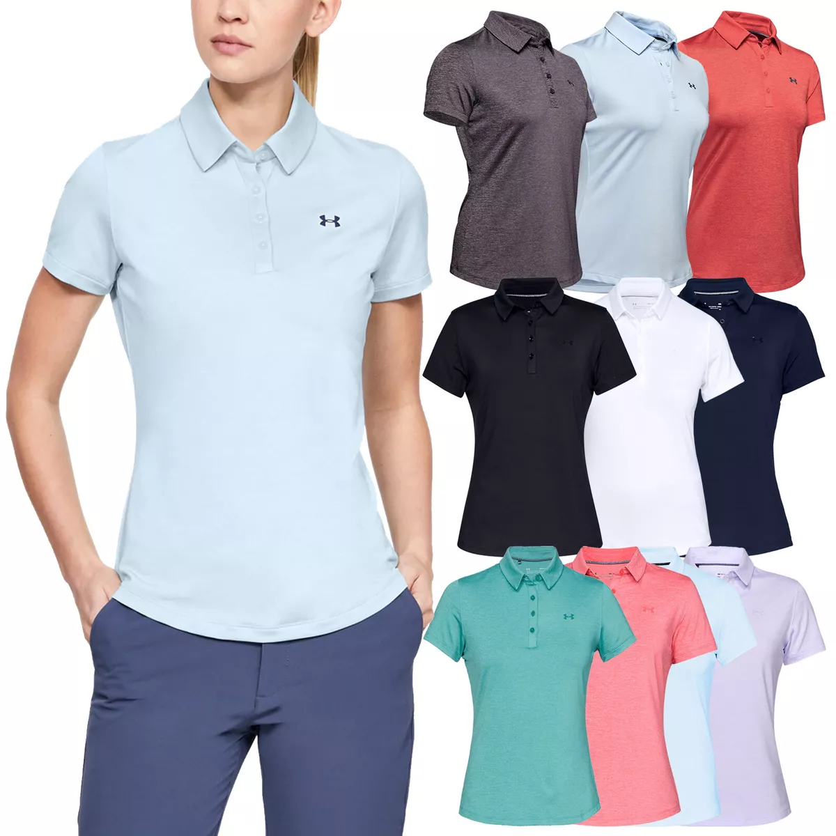 Polo femme Under Armour Zinger 2.0 manches courtes UA golf tennis hockey  haut