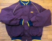 Vintage King Louie Pro Fit Jacket Made In USA Maroon/Gold XL 80's 90's Bomber