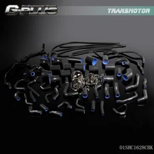 Fit For 1990-1999 Nissan 300ZX VG30DETT Z32 Black Silicone Radiator Hose Kit