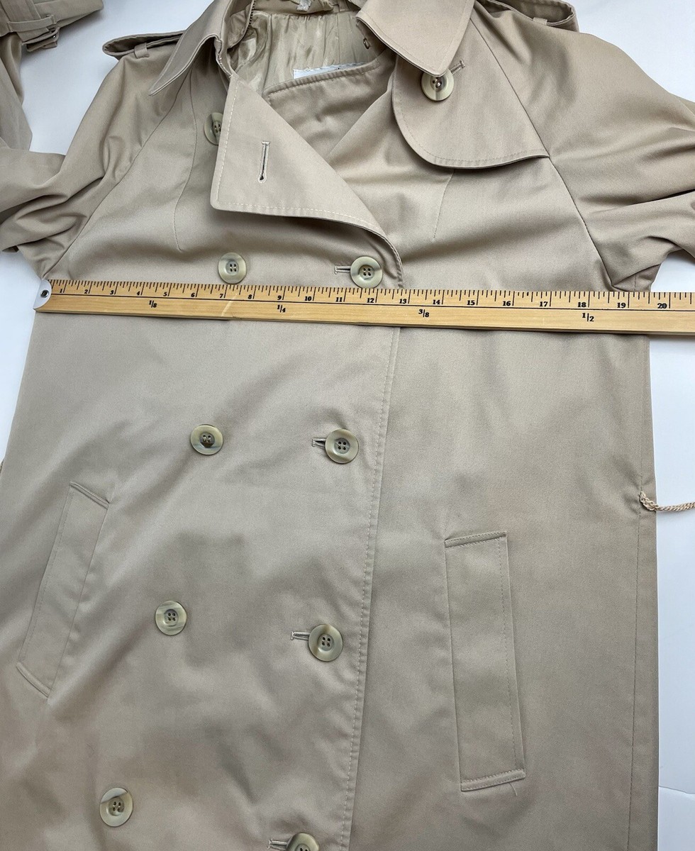 vintage Aquascutum London Harrods Tan Trench Over Coat Size vintage Aquascutum London Harrods Tan Trench Over Coat Size