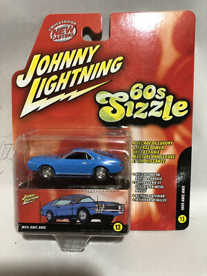 1969 AMC AMX BLUE 1:64 Johnny Lightning 50156 | eBay