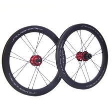 20 Inch 406 1 1/8 Carbon Wheelset Disc Brake 100mm/135mm Width 24mm Depth 40mm