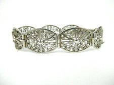 Jugendstil Armband filigran 800 Silber bracelet art nouveau edles Dekor silver