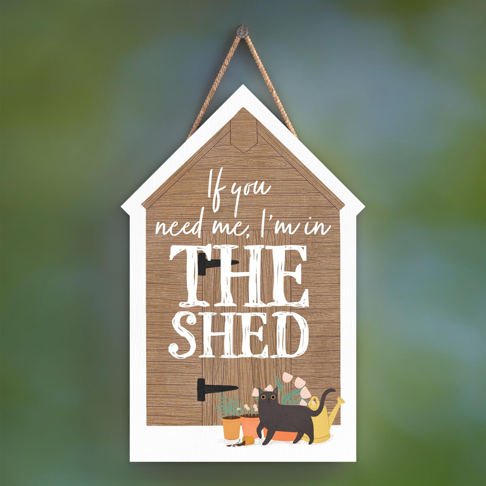 I'M IN THE SHED GARDEN SHED GARDNERS GIFT IDEA WOODEN SHED HANGING PLAQUE