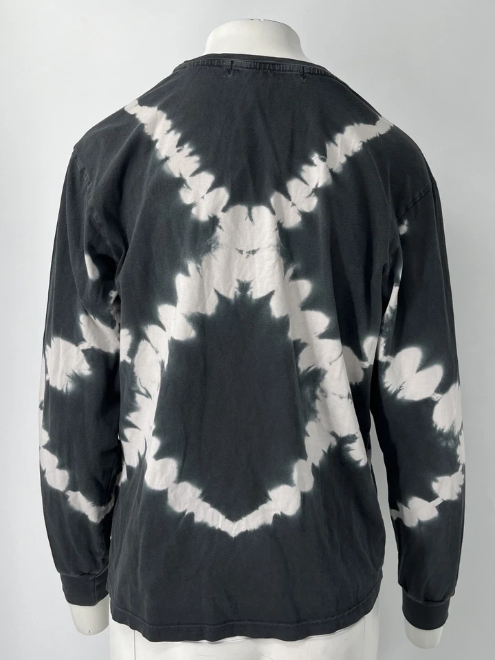 Proenza Schouler White Label Gray/White Tie-Dye Long Sleeve T-Shirt sz XS - Image 4 of 4