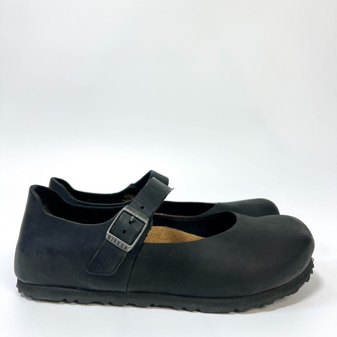 BIRKENSTOCK Mantova Mary Jane Shoes Black Oiled Leather Size
