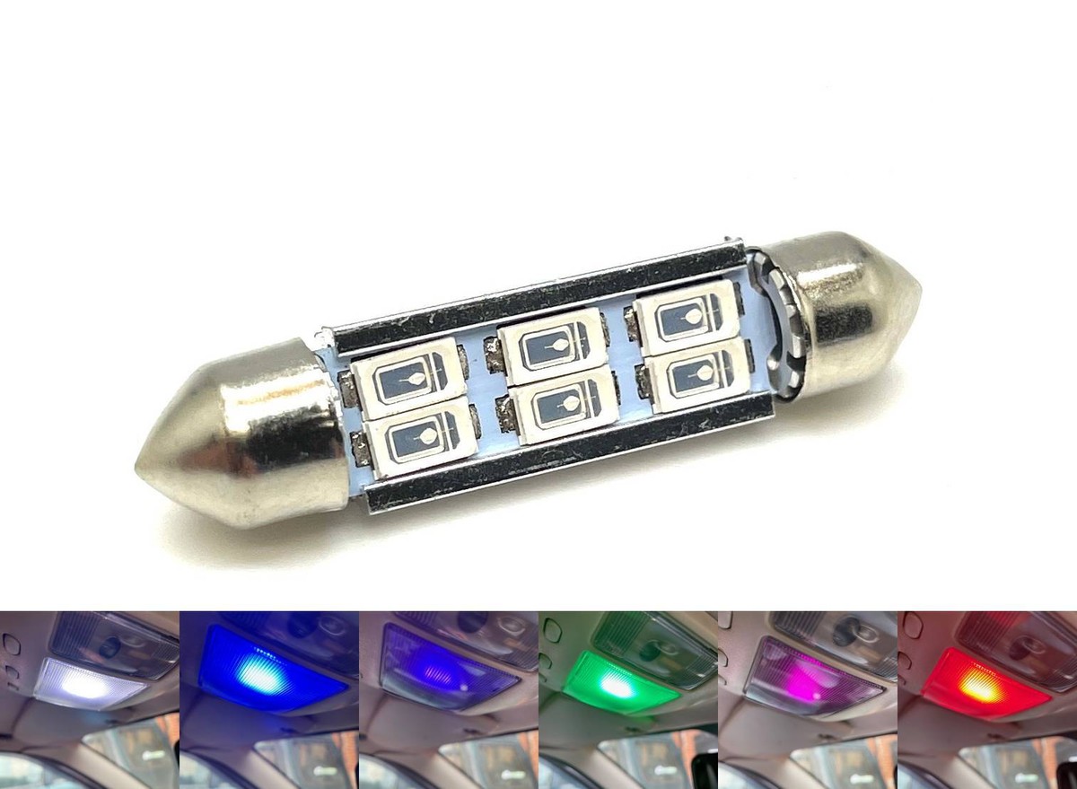 LED Interior Festoon Bulb 264 44mm Roof Boot For Renault