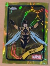 2025 Topps Chrome Marvel Wasp Yellow Lava Refractor #113