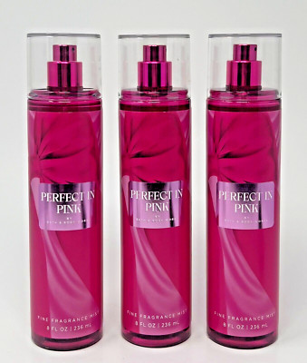 専用 Bath and Body Works Fragrance Mist 3 3 NEW BATH & BODY WORKS PERFECT IN PINK FINE FRAGRANCE MIST BODY