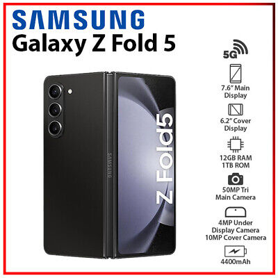 New) Samsung Galaxy Z Fold5 5G BLACK Dual 12GB+1TB SIM New) Samsung Galaxy Z Fold5 5G BLACK Dual 12GB+1TB SIM