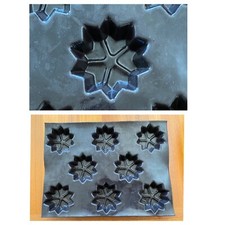 Demarle Flexipan Snowflake Star Silicone Mold Baking 8 Wells Made in France