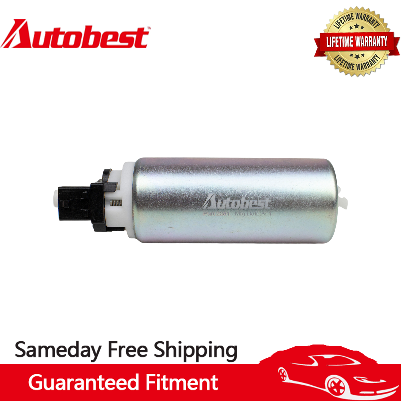 Autobest F2251 Electric Fuel Pump For Chevrolet Camaro V6, Range Rover