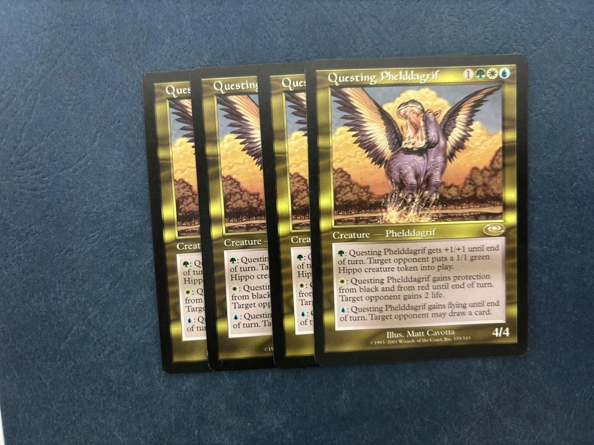MTG 4X PLANESHIFT QUESTING PHELDDAGRIF NM MAGIC THE GATHERING CARD RARE ENGLISH MTG 4X PLANESHIFT QUESTING PHELDDAGRIF NM MAGIC THE GATHERING CARD RARE ENGLISH