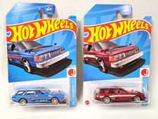 HOT WHEELS SUPER CUSTOM- NISSAN Maxima DRIFT Car.  Blue / Red   w/Real Tires