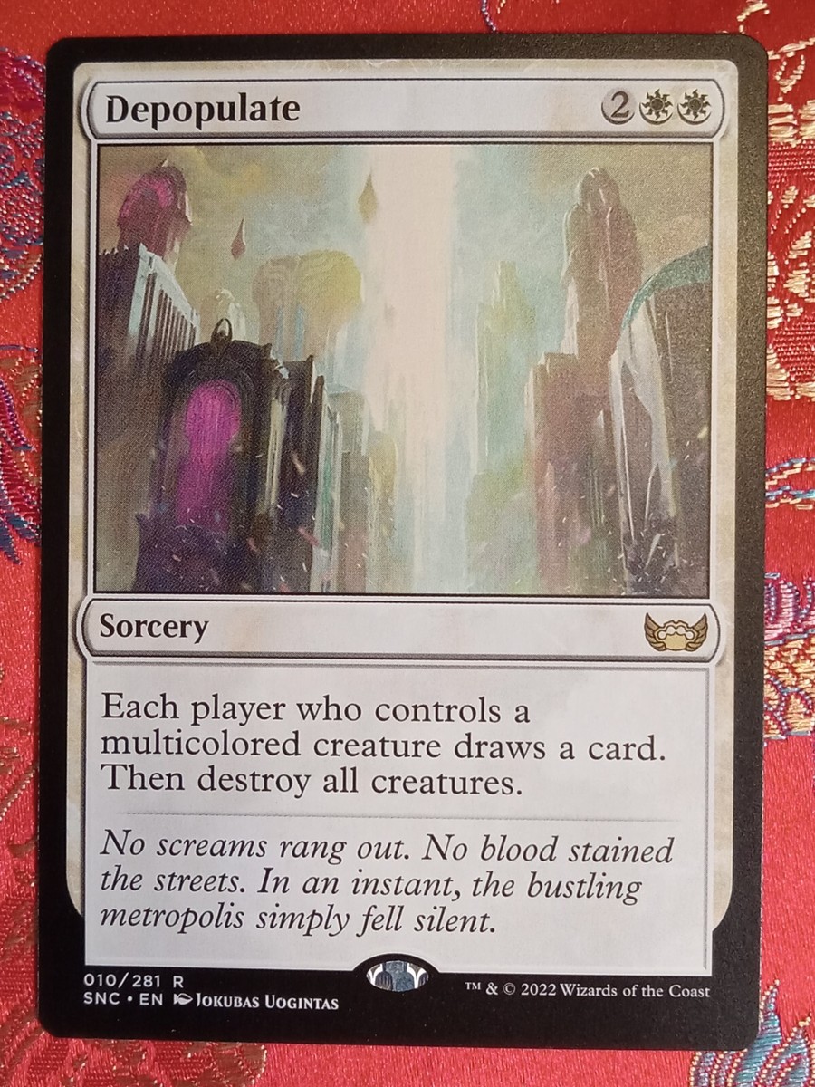 Depopulate Streets of New Capenna Magic The Gathering MTG Rare Card Sorcery | eBay Depopulate Streets of New Capenna Magic The Gathering MTG Rare Card Sorcery | eBay