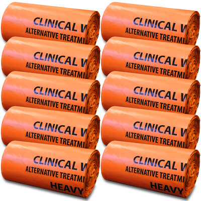 RE-GEN Biohazard 90ltr 5kg Klinikabfallsäcke, 10 Rollen, 250 Beutel 71x99cm