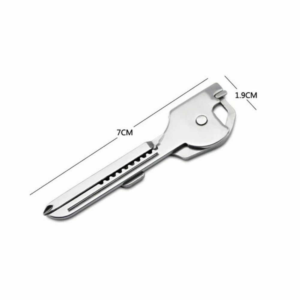 Key Multi-Tool Keychain Key Shaped 6-in-1 Tool | eBay
