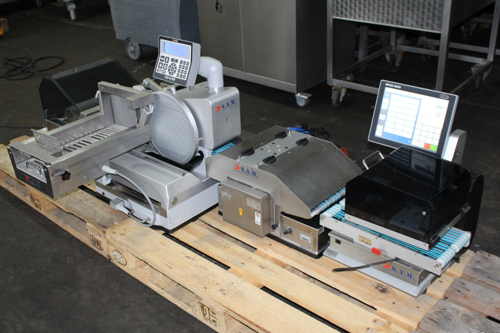 KUCHLER SAM P3 Vollautomatische Aufschnittmaschine & Verpackungsstraße, Bj.2015