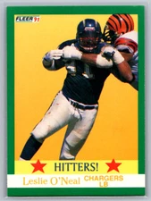 Leslie O'Neal 1991 Fleer #405 San Diego Chargers