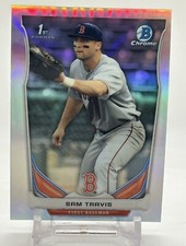 2014 Bowman Chrome Draft #CDP61 Sam Travis RC Boston Red Sox