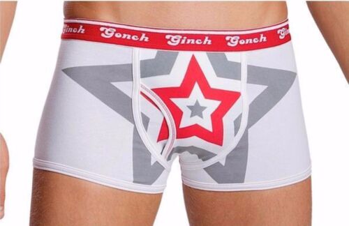 NEW MENS GINCH GONCH SMOKIN HOT BANG KEYHOLE FLY SPORTS BRIEF SMALL 28/32 WAIST - Picture 1 of 3