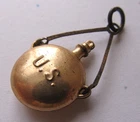 Civil War GETTYSBURG Reunion U.S. Canteen FOB GOLD FILLED Pin Charm